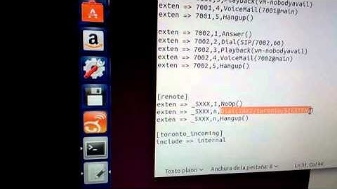 Configuración IAX en servidores asterisk