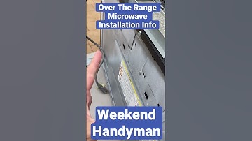 Installing An Over The Range Microwave With Vent Fan Isn