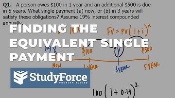 Equivalent Value to a Payment Stream (Compound Interest)
