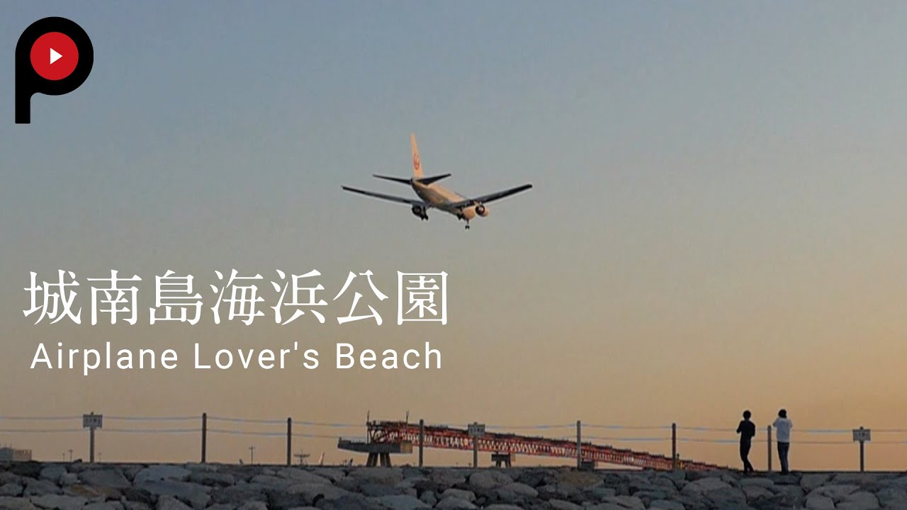 Airplane Lover's Beach | 城南島海浜公園 | Jonanjima Seaside Park videos for cats