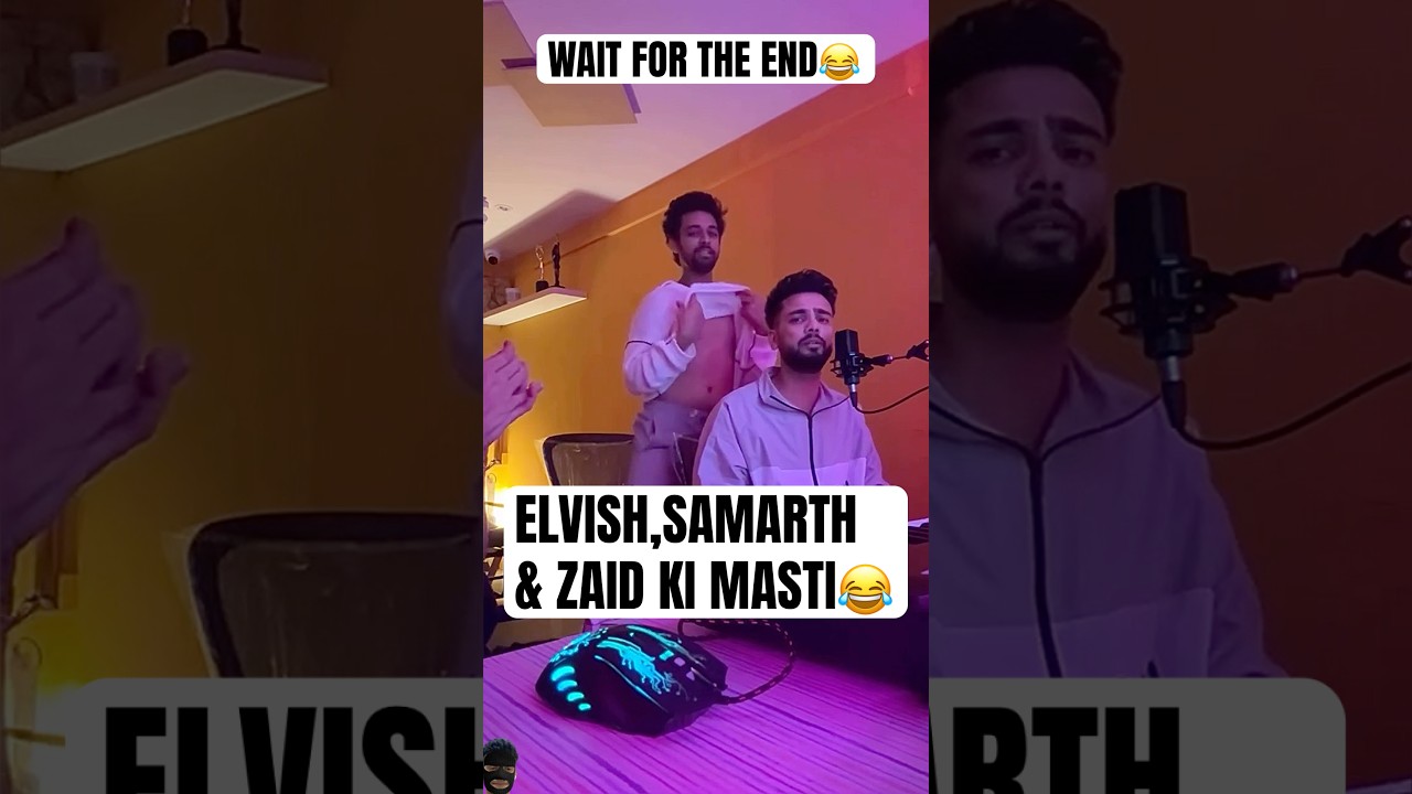 Elvish Yadav, Samarth Jurel & Zaid darbar fun during Music Session 😅