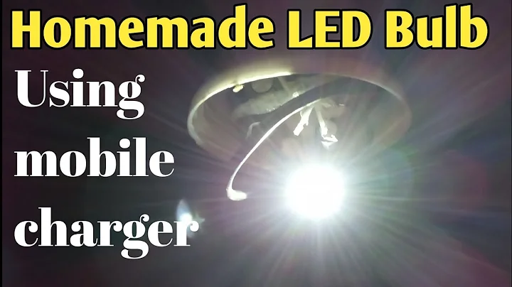 How to Make LED Bulb Using Old  Mobile charger | Homemade Powerful led light