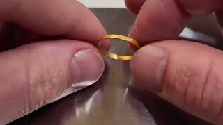Making 1 Gram Pure 24k Gold Ring By Hand | FULL PROCESS