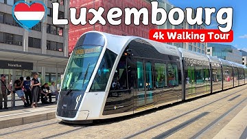 🇱🇺 Luxembourg City Walking Tour 4K 60FPS – Capital of the World’s Richest Country