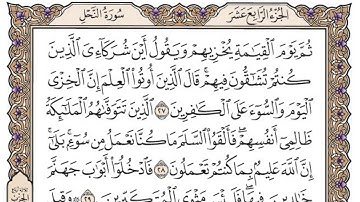 سورة النحل مكتوبة / محمد أيوب