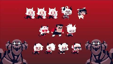 Helltaker mini-characters animation