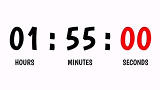 1 Hour 55 Minutes Countdown Timer - 115 Minutes Countdown Timer