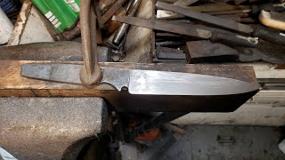 Knife Preforms How and why...  Video 1 'Full length Material prep, preform and knife forged.