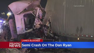2 Semi Truck Drivers Injured After Crash On Dan Ryan Expressway At 83Rd Street