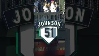 Randy Johnson officially has his number retired by the Seattle Mariners 👏