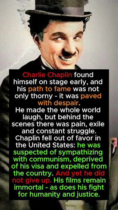 Why Charlie Chaplin Was Banned from the U.S.