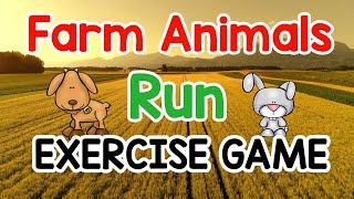 Farm Animal Run Game| Interactive PE Experience| Brain Break |Sing Play Create screenshot 1