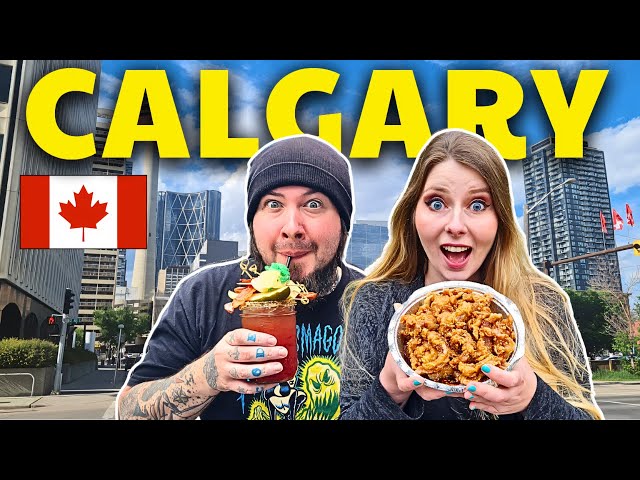 Travel vlog - Trying ICONIC FOODS & DRINKS of CALGARY, Alberta! 🇨🇦