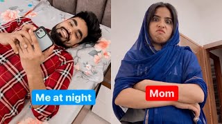 Using Phone At Night 😂 - Mom Enters - Relatable ? 🤣 - ~ Dushyant Kukreja