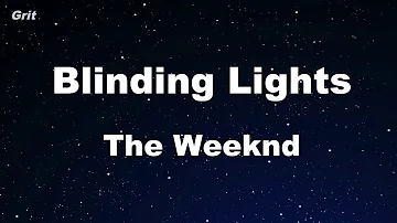 Karaoke♬ Blinding Lights - The Weeknd 【No Guide Melody】 Instrumental