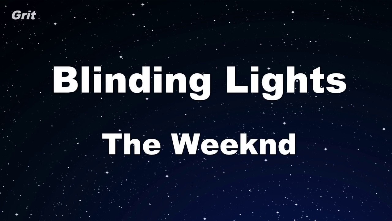 Karaoke♬ Blinding Lights The Weeknd 【No Guide Melody】 Instrumental YouTube