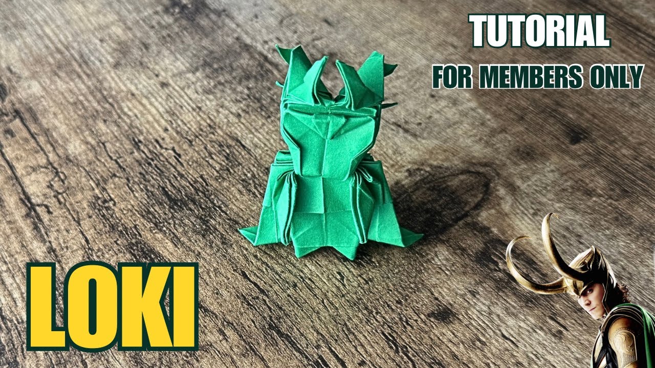Marvel Origami Tutorial HOW TO MAKE AN ORIGAMI LOKI MARVEL FULL TUTORIAL | ORIGAMI WORLD ...