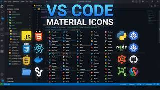 how to use material icon theme in vs code