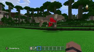 trex vs carnotauraus in minecraft