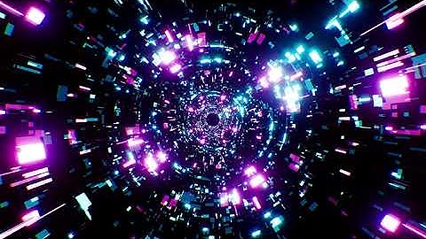 Abstract Digital Sci-fi Technology Tunnel Loop 4K