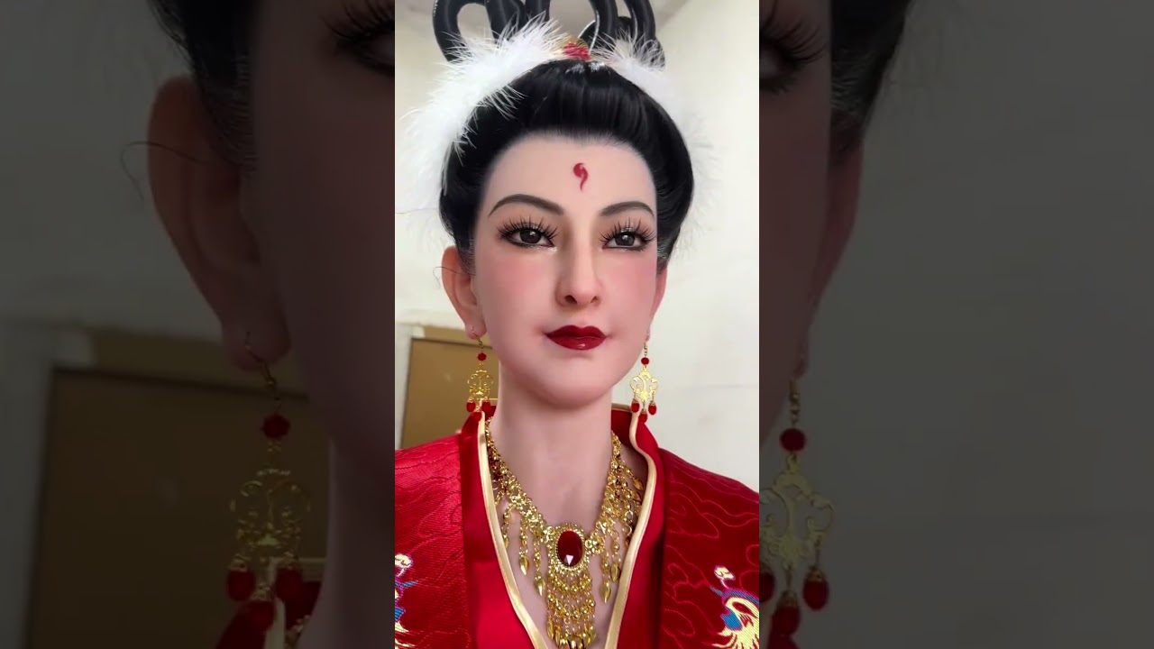 Another statue of Jiu Niang sets out from here to the Northeast 