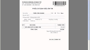 Phần mềm quản lý phòng mạch Hospital 2012