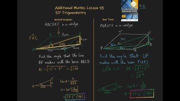 18. 3D Trigonometry. Additional Maths OCR FSMQ