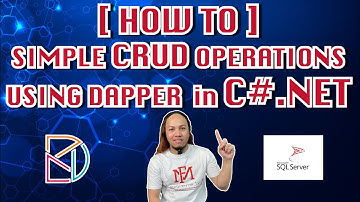 [HOW TO] Create a Simple SQL CRUD operations using Dapper & C# .Net | Tagalog Tutorial | #howto  #4