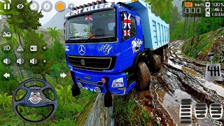 12 Wheeler Heavy Load Truck Driving In Muddy Offroad | Bus Simulator Indonesia New Update | Bussid  screenshot 2