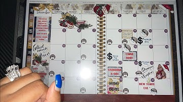 December 2021| Calendar Setup| digital budget planning| iPad Pro and Goodnotes 5| Monthly View