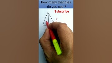 math tricks.how to  find total triangle.#trianglepuzzle||#shorts