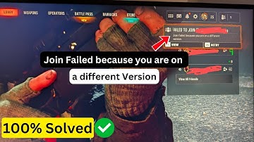 Call of Duty Black Ops 6: Join failed because you are on a different version (Quick fix)