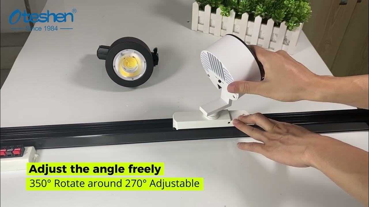 30W COB 4wire Dimmable LED Track Lighting YouTube