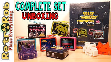 Space Invaders Tin Complete Set Unboxing: Retro Game Goodies!