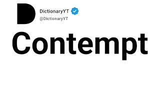 Contempt Synonyms | Thesaurus | Similar Words 