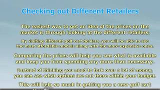 Cheap Golf Carts for Sale -- Tips for Finding a Great Deal