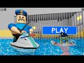 AMELIA ESCAPES FLOOD BARRY'S PRISON RUN IN ROBLOX (OBBY)