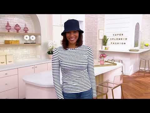Lands' End Crew-Neck Long-Sleeve UPF 50 Rash Guard on QVC