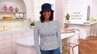 Lands' End Crew-Neck Long-Sleeve UPF 50 Rash Guard on QVC