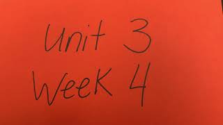 Reading Street Spelling Unit 3 Week 4