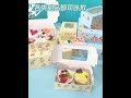 124612 Grain Windowed Cupcake Packaging Box Xue Mei Niang Baking Packaging Box Egg Tart Box Muffin C 124612 Grain Windowed Cupcake Packaging Box Xue Mei Niang Baking Packaging Box Egg Tart Box Muffin C