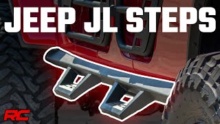 Jeep Wrangler JL Contoured Steps by Rough Country Drop Down Steps For Jeep Wrangler