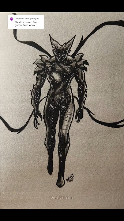 Cosmic Garou, stickman to anime drawing #onepunchman #garou #art #drawing #sketch #anime #saitama
