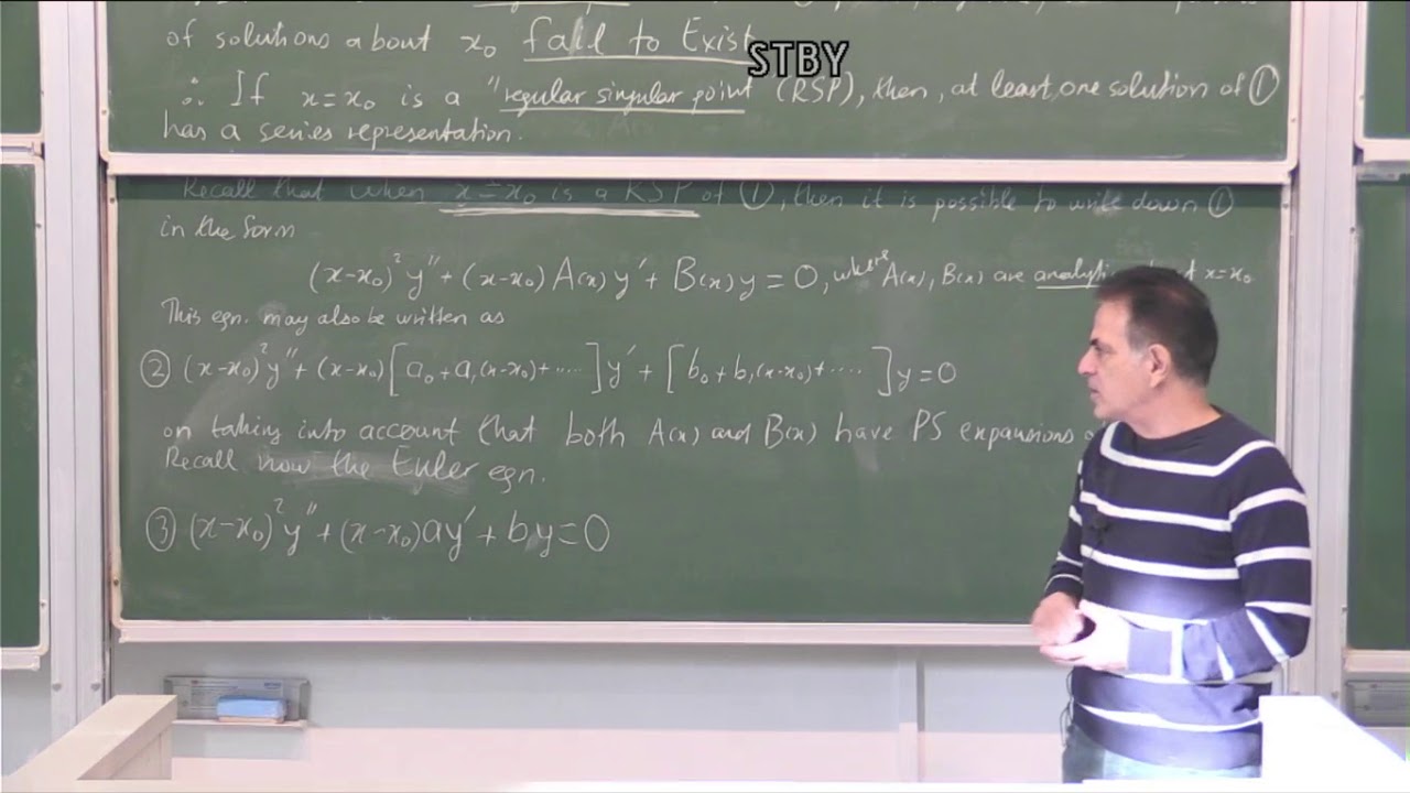 MATH 219 Video 33 Series solutions about a regular singular point