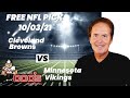 NFL Picks - Cleveland Browns vs Minnesota Vikings Prediction, 10/3/2021 Week 4 NFL Best Bet Today