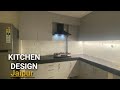 semi modular kitchen design Jaipur, l shape kitchen design, नॉर्मल किचन डिजाइन जयपुर