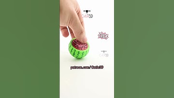 🍉 Cutie3D Watermelon For Summer Keycap Clicker Keychain #shorts #3dprinting #clicker #keychain