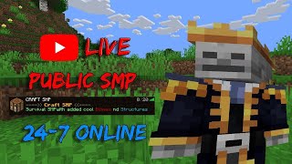 🔴24/7 Joinable Minecraft Server SMP | 1.2.4 Java Survival Server