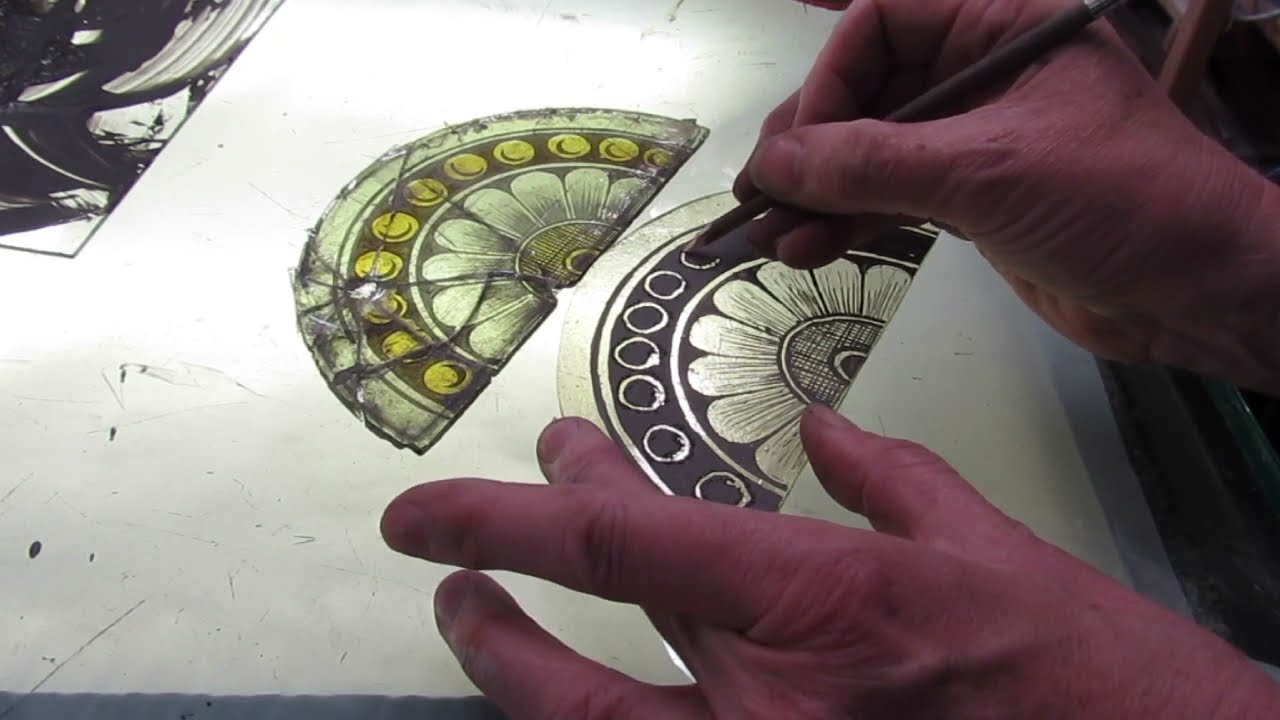 Sophie's Stained Glass | Restoration: Trace painting