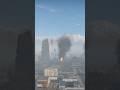 Massive Explosion Rocks City Skyline, Smoke Towering Into Sky